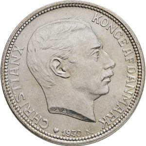 Christian X, 2 kroner 1930, kongens 60 års fødselsdag, Sieg 7, H 5, kv. 0