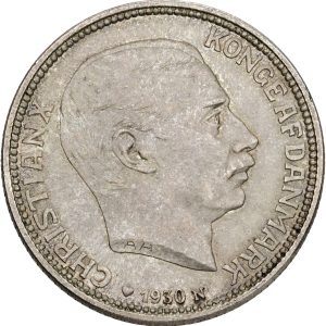 Christian X, 2 kroner 1930, kongens 60 års fødselsdag, Sieg 7, H 5, kv. 0-01