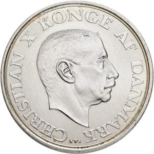 Christian X, 2 kroner 1937, 25 års regeringsjubilæum, Sieg 8, H 6, kv. 0-01