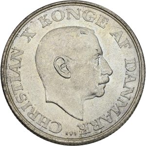 Christian X, 2 kroner 1937, 25 års regeringsjubilæum, Sieg 8, H 6, kv. 0