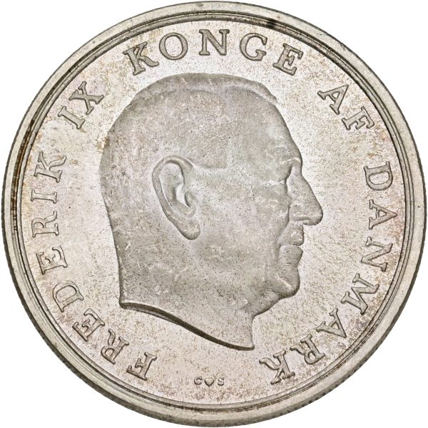 Frederik IX, 5 kroner 1964, prinsesse Anne-Maries bryllup med kong Konstantin, Sieg 13, kv. 0