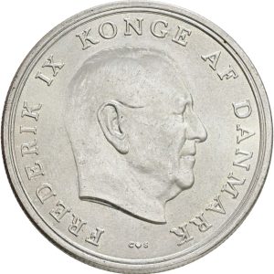 Frederik IX, 5 kroner 1964, prinsesse Anne-Maries bryllup med kong Konstantin, Sieg 13, kv. 0-01
