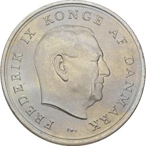 Frederik IX, 10 kroner 1967, prinsesse Margrethes bryllup med prins Henrik, Sieg 14, kv. 0
