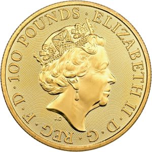 Great Britain, 100 Pounds 2020, Au (999.9/1000), 31.21 g (1 oz), UNC-AU