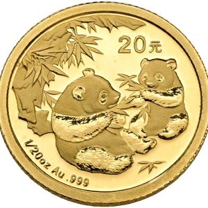 China, 20 Yuan 2006, Panda, Au (999/1000), 1.55 g, KM 1661, Proof