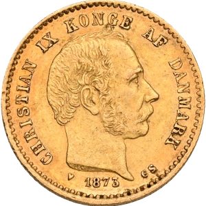 Christian IX, 10 kroner 1873, Sieg 1.1, H 9A, Fr. 296, kv. 1+