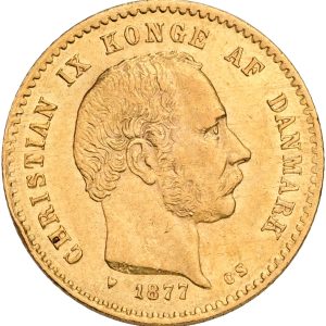 Christian IX, 10 kroner 1877, Sieg 1.1, H 9A, Fr. 296, kv. 1+