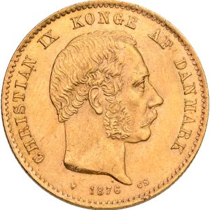Christian IX, 20 kroner 1876, Sieg 1.1, H 8A, Fr. 295, kv. 01/01-1+