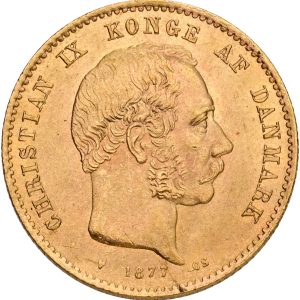 Christian IX, 20 kroner 1877, Sieg 1.1, H 8A, Fr. 295, kv. 01