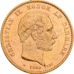 Christian IX, 20 kroner 1900, Sieg 1.2, H 8B, Fr. 295, kv. 01-1+