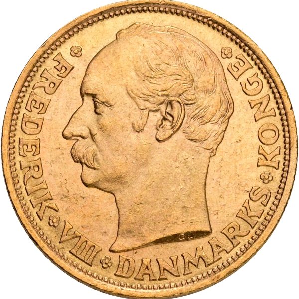 Frederik VIII, 20 kroner 1912, Sieg 2, H 1, Fr. 297, kv. 01