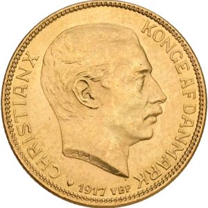 Christian X, 20 kroner 1917, Sieg 3.1, H 1A, Fr. 299, kv. 01/0-01