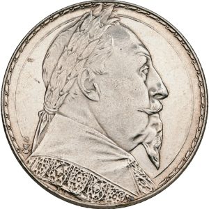 Sverige, Gustav V, 2 Kronor 1932, 300-året for Gustav II Adolfs sejr ved Lützen, SM 17, Delzanno 17, kv. M-0, håndteringsspor.