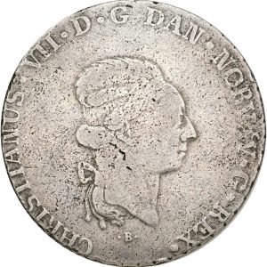 Christian VII, speciedaler 1794, Altona, Sieg 45.1, H 39A, FP SH9.15, kv. 1