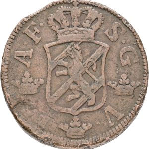 Sverige, Adolf Frederik, 2 öre SM 1768, SM 177, kv. 1+-1