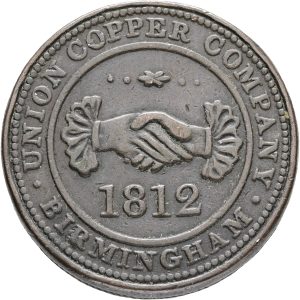 England, Birmingham, Union Copper Company, One Penny token 1812, VF