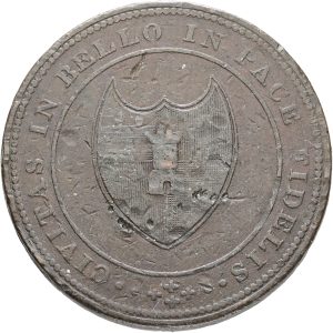 England, Worcestershire, Worcester Cty & County, One Penny 1811, F