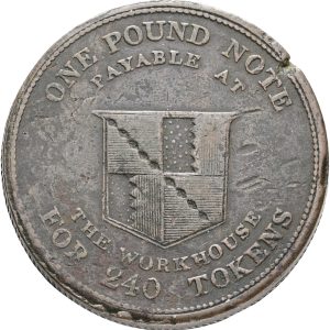 England, Worcestershire, Birmingham Workhouse, One Penny 1812, VF