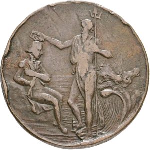 England, Hampshire, Porthmouth, Thomas Sharp, 1/2 Penny ND (1797), VF-F, edge nicks.