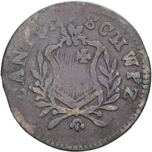 Switzerland, Schwys, 2 Rappen 1812, KM 62, F