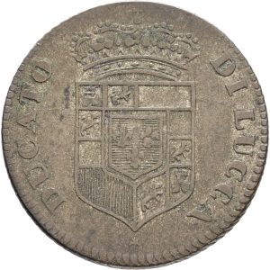 Italy, Lucca, Carlo Ludovico, 5 Soldi 1833, KM 38, VF