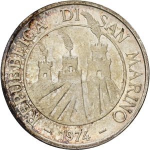 San Marino, 500 Lire 1974, KM 37, UNC
