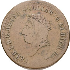 Italy, Kingdom of Two Sicilies, 10 Tornesi, 1819, KM 290, F