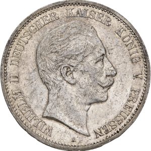 Germany, Preussen, 5 Mark 1907 A, KM 523, EF-VF