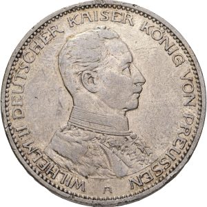 Germany, Preussen, 3 Mark 1914 A, KM 538, VF