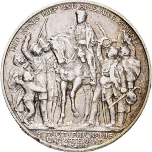 Germany, Preussen, 2 Mark 1913, KM 532, cleaned, edge nicks.