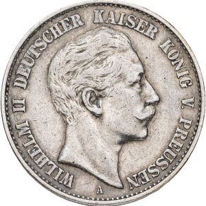 Germany, Preussen, 2 Mark 1900 A, KM 522, VF, lightly cleaned.