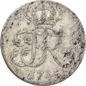 Germany, Preussen, 1/12 Taler 1745 EGN, KM 226, VF