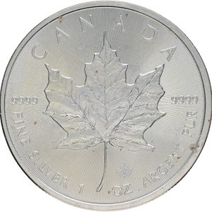 Canada, 5 Dollars 2017, Maple Leaf, KM 1601, UNC, traces of handling.