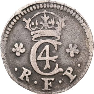 Christian IV, 12 skilling 1624, Sieg 62, H 132, kv. 1+-1