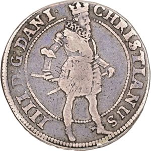 Christian IV, krone 1624, Sieg 86, H 127, kv. 1+-1