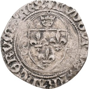 France, Loius XI, Blanc ND, Dy 551, F/VF-F