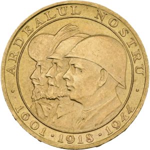 Romania, Mihail I, 20 Lei 1944, KM M13, F 21, UNC