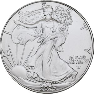 USA, One Dollar 2025, 'American Silver Eagle', KM 746, UNC