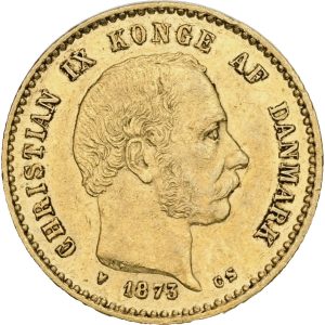 Christian IX, 10 kroner 1873, Sieg 1.1, H 9A, F 296, kv. 1+