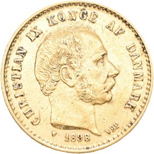 Christian IX, 10 kroner 1898, Sieg 1.2, H 9B, F 296, kv. 1+-1