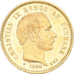 Christian IX, 10 kroner 1900, Sieg 1.2, H 9B, F 296, kv. 01