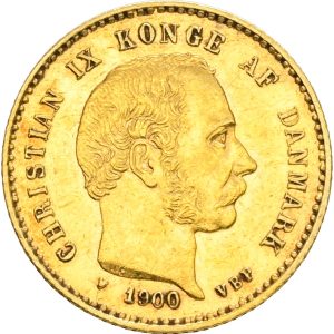 Christian IX, 10 kroner 1900, Sieg 1.2, H 9B, F 296, kv. 1+
