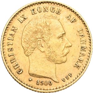 Christian IX, 10 kroner 1900, Sieg 1.2, H 9B, F 296, kv. 1+