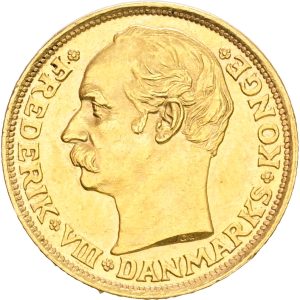 Frederik VIII, 10 kroner 1909, Sieg 2, H 2, F 298, kv. 01-1+