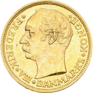 Frederik VIII, 10 kroner 1909, Sieg 2, H 2, F 298, kv. 01
