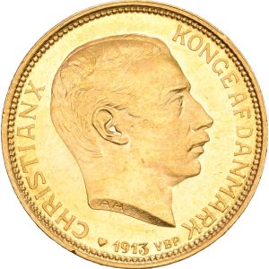 Christian X, 20 kroner 1913, Sieg 3.1, H 1A, F 299, kv. 0-01