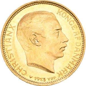 Christian X, 20 kroner 1913, Sieg 3.1, H 1A, F 299, kv. 0-01