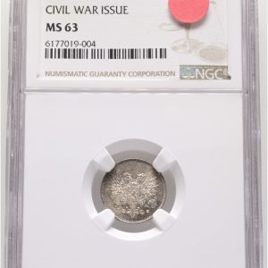 Finland, Nicolas II, 25 Penniä 1917, Civil War, KM 19, graded MS 63 by NGC.