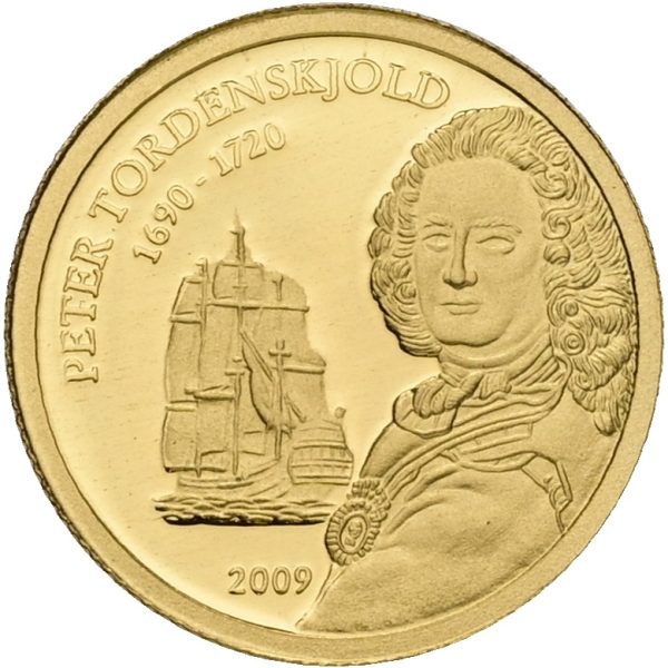 Palau, 1 Dollar 2009, Tordenskjold, Au, 1.24 g 0.999, Proof