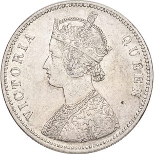 India, Victoria, Rupee 1862 B, KM 173, EF-VF